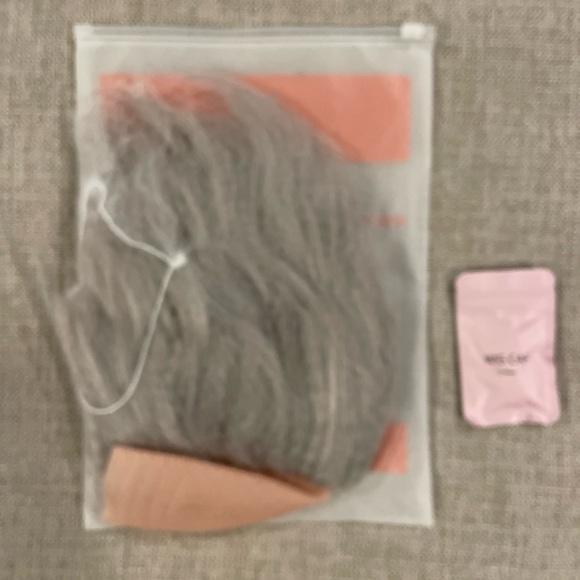 Beetlejuice Wig Gray Forehead Cosplay Halloween With Wig Cap New - Picture 2 of 4